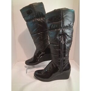 Anne Klein AKREKAN Wedge Heel Winter Boots Size 8